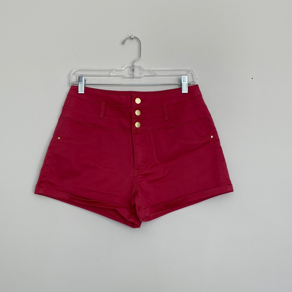 Never Worn Red High Waisted Shorts